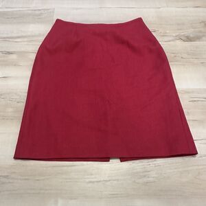 Hobbs London Women 8‎ Skirt Wool Blend A Line Lined Red Christmas